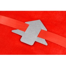 Новогодняя бирка для пледов "Елочка", серебристый