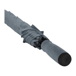 Зонт трость 23" Niel из переработанного ПЭТ-пластика, полуавтомат - Серый