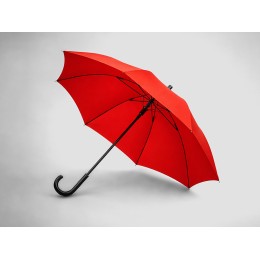 Зонт-трость полуавтомат Wetty с проявляющимся рисунком, красный