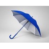 Зонт-трость "Silver Color" полуавтомат, синий/серебристый