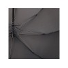 Зонт трость мужской TORBER, полуавтомат, черный, каркас файбергласс, эпонж, пластиковая ручка, диаметр 120 см