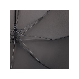 Зонт трость мужской TORBER, полуавтомат, черный, каркас файбергласс, эпонж, пластиковая ручка, диаметр 120 см