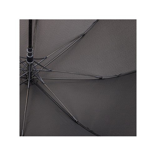 Зонт трость мужской TORBER, полуавтомат, черный, каркас файбергласс, эпонж, пластиковая ручка, диаметр 120 см
