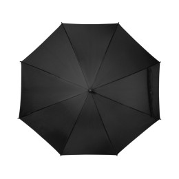 Зонт трость 23" Niel из переработанного ПЭТ-пластика, полуавтомат - Черный