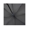 Зонт трость мужской TORBER, полуавтомат, черный, каркас файбергласс, эпонж, пластиковая ручка, диаметр 120 см