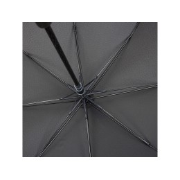 Зонт трость мужской TORBER, полуавтомат, черный, каркас файбергласс, эпонж, пластиковая ручка, диаметр 120 см