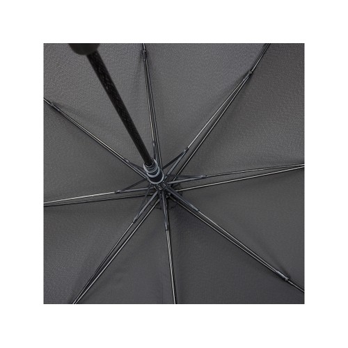 Зонт трость мужской TORBER, полуавтомат, черный, каркас файбергласс, эпонж, пластиковая ручка, диаметр 120 см