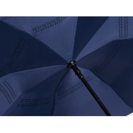 Зонт-трость наоборот Inversa, полуавтомат, темно-синий