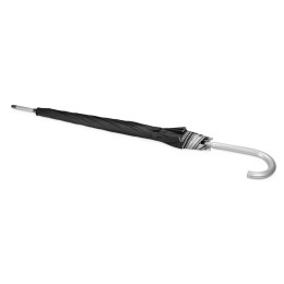 Зонт-трость полуавтомат "Майорка", черный/серебристый