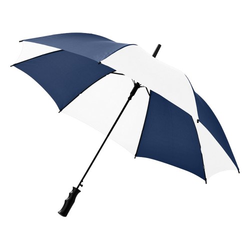 Зонт Barry 23" полуавтоматический, темно-синий/белый