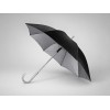Зонт-трость полуавтомат "Майорка", черный/серебристый