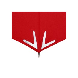 Зонт-трость 7571 Safebrella с фонариком и светоотражающими элементами, полуавтомат, красный