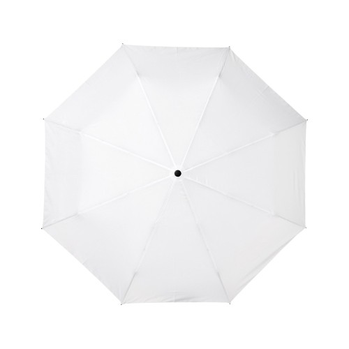 23-дюймовый автоматический зонт Alina из переработанного ПЭТ-пластика, белый