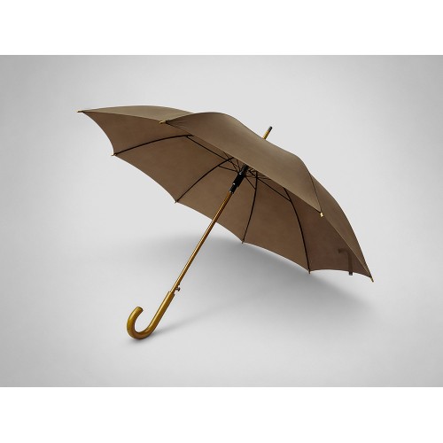 Зонт-трость "Радуга", коричневый