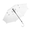 Зонт-трость 7112 Pure с прозрачным куполом, полуавтомат, прозрачный/белый