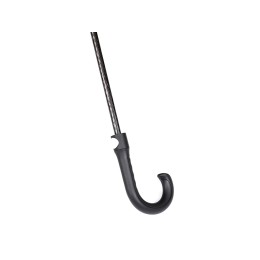 Зонт трость мужской TORBER, полуавтомат, черный, каркас файбергласс, эпонж, пластиковая ручка, диаметр 120 см