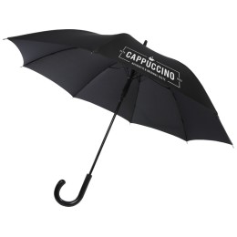 Fontana 23-дюймовый зонт карбонового цвета с механизмом автоматического открытия и изогнутой ручкой, черный