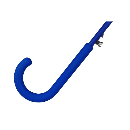 Зонт-трость "Silver Color" полуавтомат, синий/серебристый