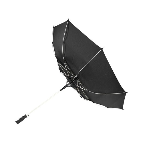 Зонт-трость "Spark" полуавтомат 23", черный/белый