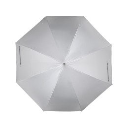 Зонт-трость полуавтомат "Майорка", серебристый