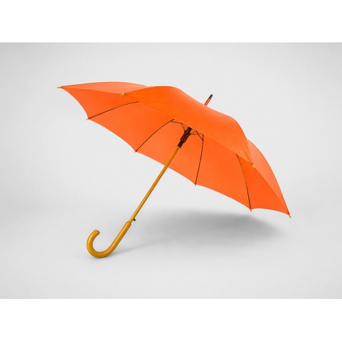Зонт-трость "Радуга", оранжевый