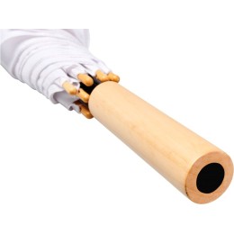 23-дюймовый автоматический зонт Alina из переработанного ПЭТ-пластика, белый