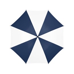 Зонт Barry 23" полуавтоматический, темно-синий/белый
