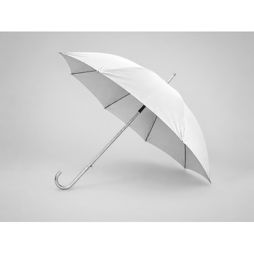 Зонт-трость полуавтомат "Майорка", серебристый