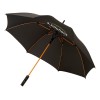 Зонт-трость "Spark" полуавтомат 23", черный/оранжевый