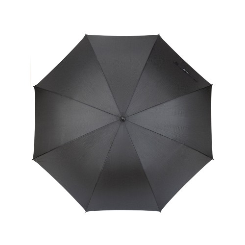 Зонт трость мужской TORBER, полуавтомат, черный, каркас файбергласс, эпонж, пластиковая ручка, диаметр 120 см