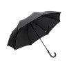 Зонт трость мужской TORBER, полуавтомат, черный, каркас файбергласс, эпонж, пластиковая ручка, диаметр 120 см