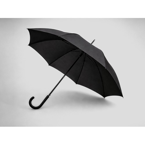 Зонт-трость "Wind", полуавтомат, черный