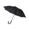 Fontana 23-дюймовый зонт карбонового цвета с механизмом автоматического открытия и изогнутой ручкой, черный