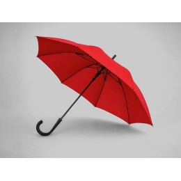 Зонт-трость Bergen, полуавтомат, красный