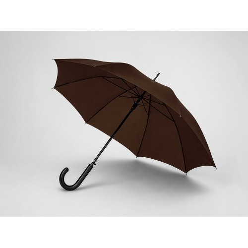 Зонт-трость полуавтомат "Алтуна", темно-коричневый