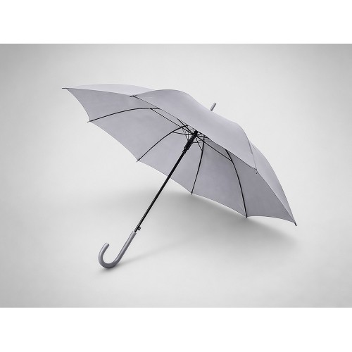 Зонт-трость "Яркость", светло-серый