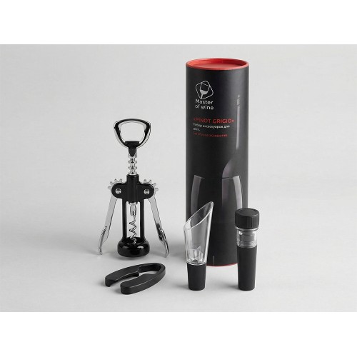 Набор аксессуаров для вина Pinot Grigio 2,0 в тубусе, 4шт