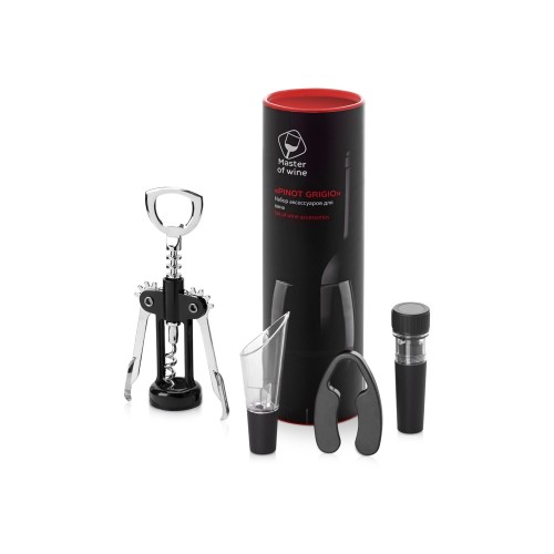 Набор аксессуаров для вина Pinot Grigio 2,0 в тубусе, 4шт