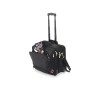 Чемодан на колесиках "Proton", удобная для прохождения досмотра, черный