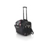 Чемодан на колесиках "Proton", удобная для прохождения досмотра, черный
