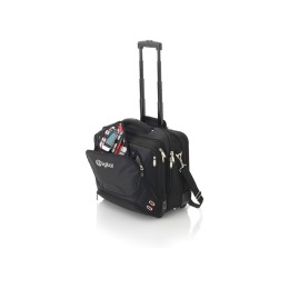 Чемодан на колесиках "Proton", удобная для прохождения досмотра, черный