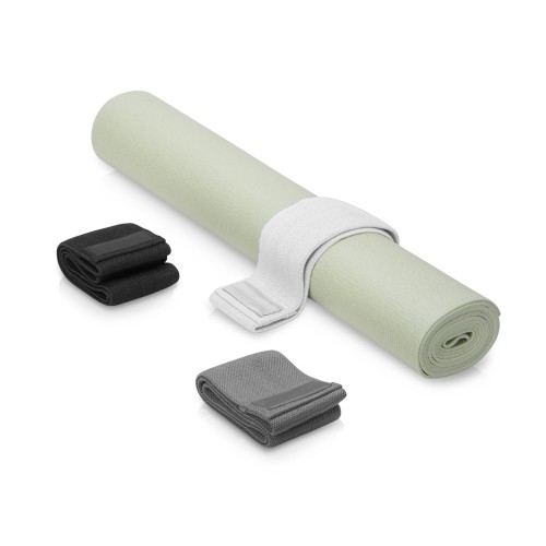 Подарочный набор с ковриком и фитнес резинками "Virasana", оливковый