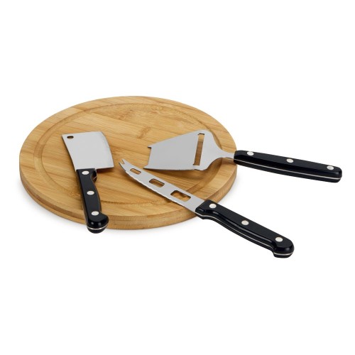 Набор для сыра с приборами "Fabrizio", черный