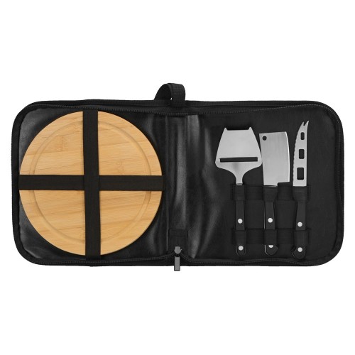 Набор для сыра с приборами "Fabrizio", черный