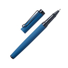 Подарочный набор из 2-х ручек "Black Lama" soft-touch, темно-синий