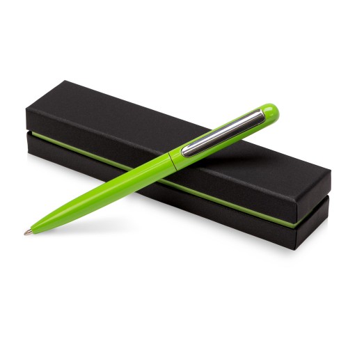 Ручка в футляре "Blooming Skate", зеленое яблоко