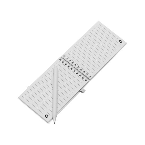 Антибактериальный набор с блокнотом и стаканом  "Safe work", белый