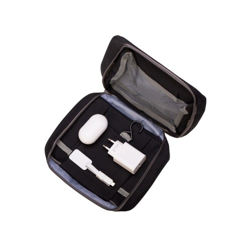 Набор для путешествий с наушниками, адаптером и универсальным кабелем «Take me», черный, белый