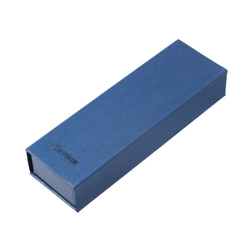 Подарочный набор из 2-х ручек "Black Lama" soft-touch, темно-синий