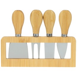 Набор для сыра из бамбука со съемной подставкой «Camembert»